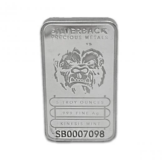 AgaKulche Gorilla 5 Ons Külçe Gümüş ürün görseli 1