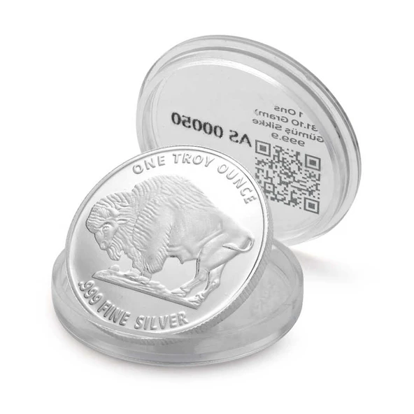 AgaKulche  Amerikan Buffalo Gümüş Sikke Coin - 3