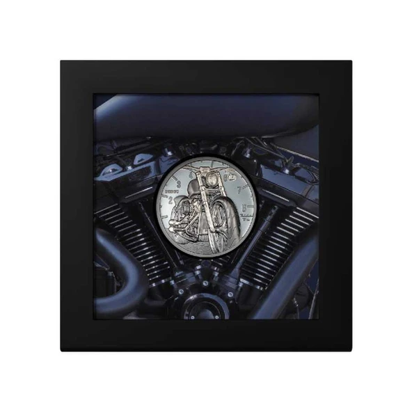 AgaKulche Motorsiklet Gümüş Sikke Coin - 6