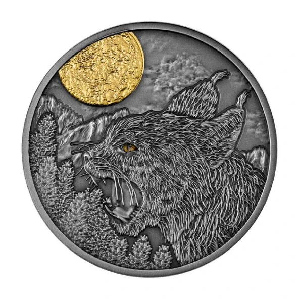 AgaKulche Lynx Night Hunters 2023 17.5 gr Gümüş Sikke Coin