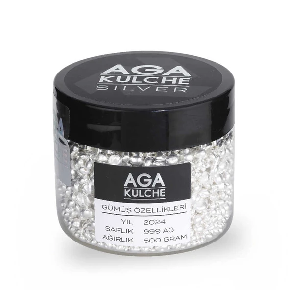 AgaKulche 500 gr 999.0 Granül Gümüş ürün görseli 1