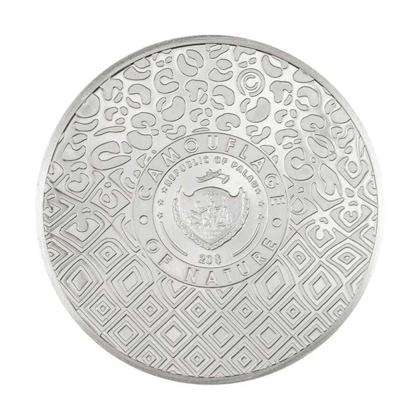 AgaKulche Leopar Kamuflaj Gümüş Sikke Coin - 2