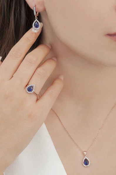 AgaKulche Damla Model Set Elmas Montür  S4-EL 925 ürün görseli 1