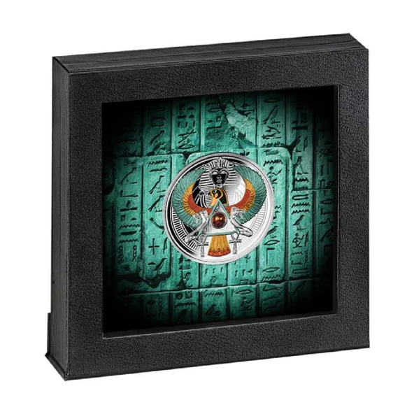 AgaKulche Tutankhamun Şahin Gümüş Sikke Coin - 3