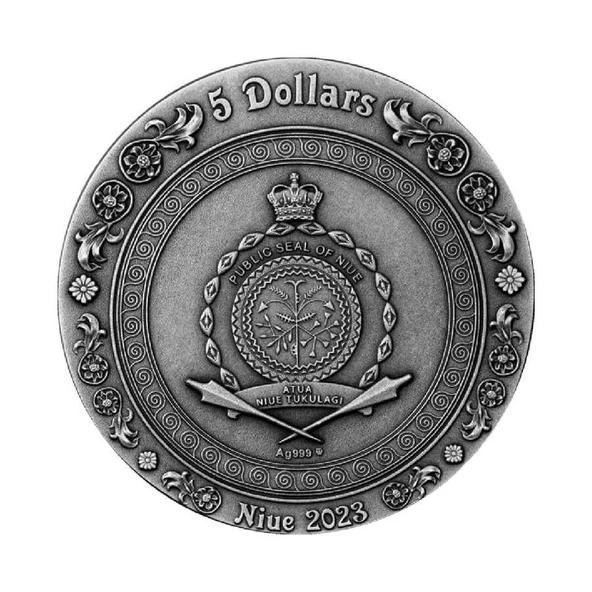 AgaKulche Calypso Deniz Perisi Gümüş Sikke Coin - 2