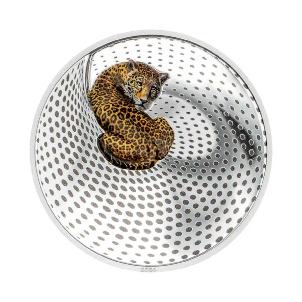 AgaKulche Leopar Kamuflaj Gümüş Sikke Coin