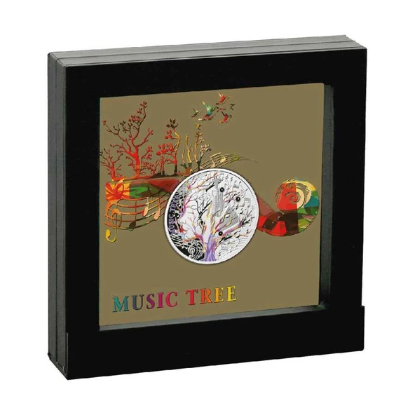 AgaKulche Müzik Ağacı Gümüş Sikke Coin - 3