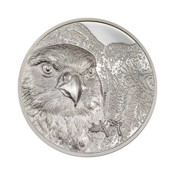 AgaKulche Mongolian Falcon 2023 1 Ons Gümüş Sikke Coin