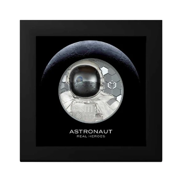 AgaKulche Gerçek Kahramanlar Astronot Gümüş Sikke Coin - 6