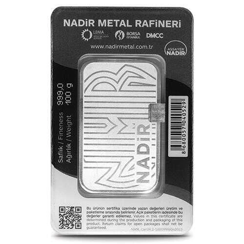 AgaKulche Nadir 100 gr 999.0 24 Ayar Külçe Gümüş - 2