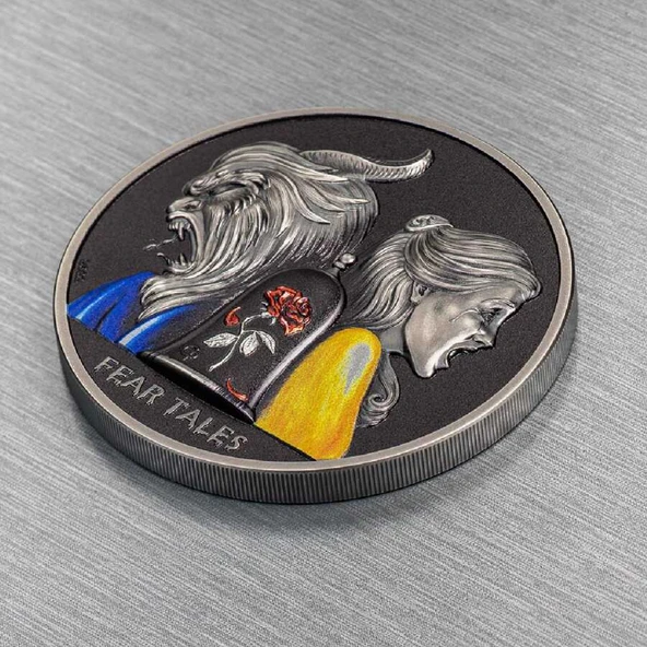 AgaKulche Güzel ve Çirkin 2 Ons Gümüş Sikke Coin - 4