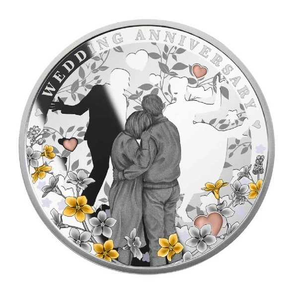 AgaKulche Evlilik Yıldönümü Gümüş Sikke Coin