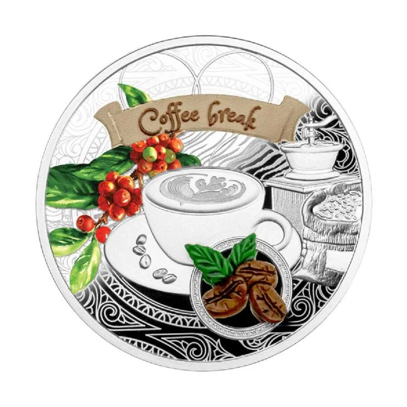AgaKulche Kahve Molası Gümüş Sikke Coin