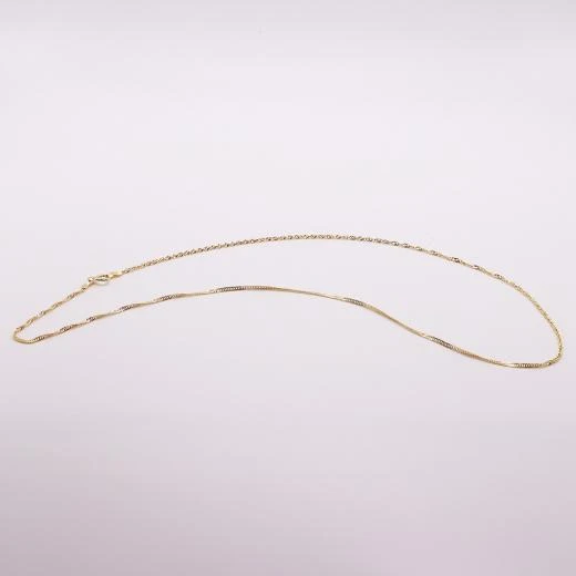 AgaKulche Singapur İçi Boş 14 Ayar Altın Zincir - 5