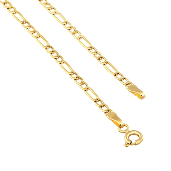 AgaKulche Figaro 14 Ayar Altın Zincir 2,10 2,20 gr - Resim 3