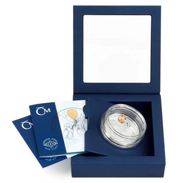 AgaKulche Hoş Geldin Bebek Kristal Taşlı 2022 1 Ons Gümüş Sikke Coin - 4