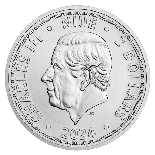 AgaKulche Czech Lion 2024 1 Ons Gümüş Sikke Coin - 2
