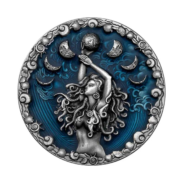 AgaKulche Calypso Deniz Perisi Gümüş Sikke Coin