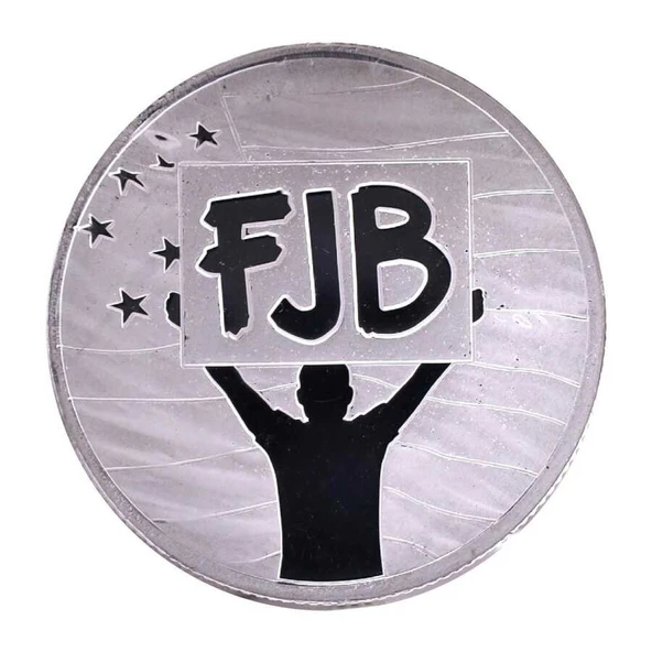 AgaKulche FJB Lets Go Brandon Gümüş Sikke Coin - 2