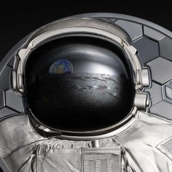 AgaKulche Gerçek Kahramanlar Astronot Gümüş Sikke Coin - 5