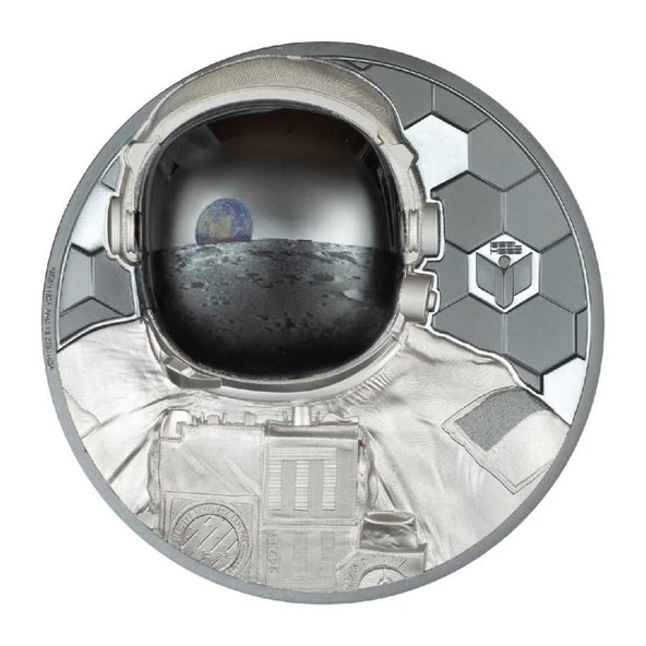 AgaKulche Gerçek Kahramanlar Astronot Gümüş Sikke Coin