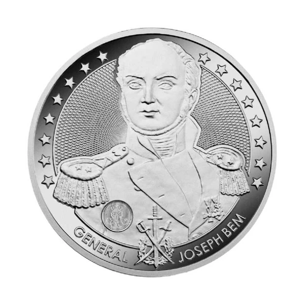 AgaKulche General Joseph Bem 1 Ons Gümüş Sikke Coin