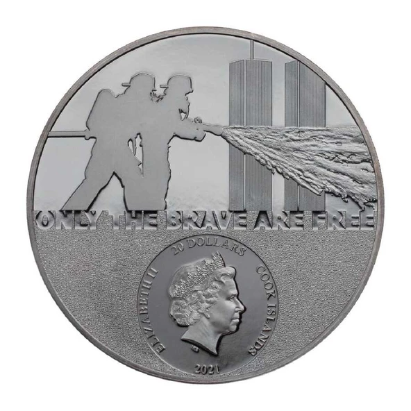 AgaKulche Gerçek Kahramanlar İtfaiye Gümüş Sikke Coin - 2