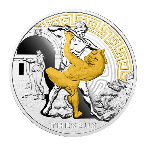 AgaKulche Theseus Kralı Gümüş Sikke Coin