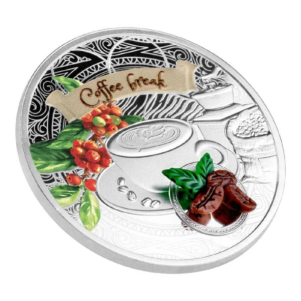 AgaKulche Kahve Molası Gümüş Sikke Coin - 3