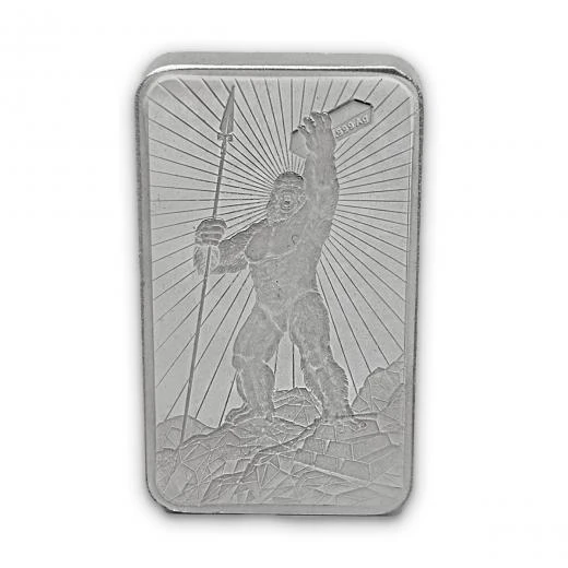 AgaKulche Gorilla 5 Ons Külçe Gümüş - Resim 2