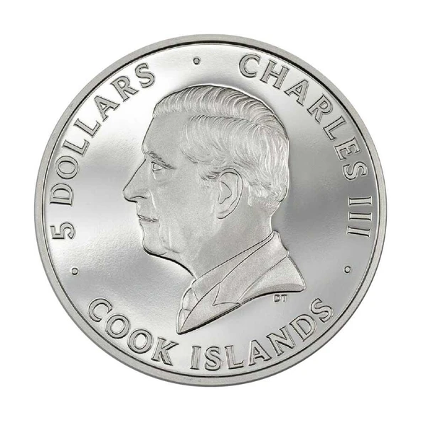 AgaKulche Beyaz Kedi 2024 Gümüş Sikke Coin - 2