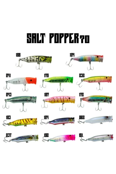 Salt Popper 70mm 9.5gr Su Üstü Yem