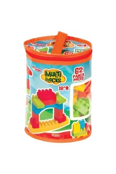 DEDE 62 Parça Multi Blok Puzzle Dede Oyuncak