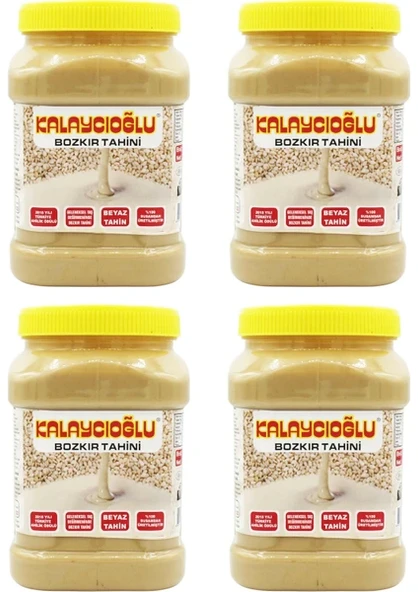 Kalaycıoğlu Bozkır Tahini (Çifte Kavrulmuş-Esmer Tahin) 935gr Pet Kavanoz X 4 Adet