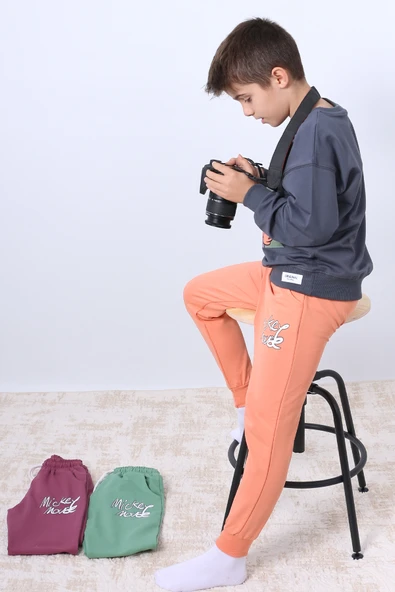 ERKEK ÇOCUK EŞOFMAN TAKIMI KARAKTER BASKILI RİBANALI F4 - Resim 11