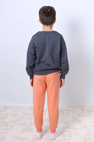 ERKEK ÇOCUK EŞOFMAN TAKIMI KARAKTER BASKILI RİBANALI F4 - Resim 12