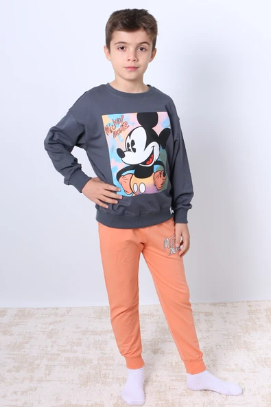 ERKEK ÇOCUK EŞOFMAN TAKIMI KARAKTER BASKILI RİBANALI F4 - Resim 10