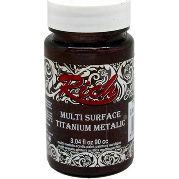 Rich Multi Surface Titanium Metalik Boya 90 cc Kahverengi 2536 ürün görseli 1