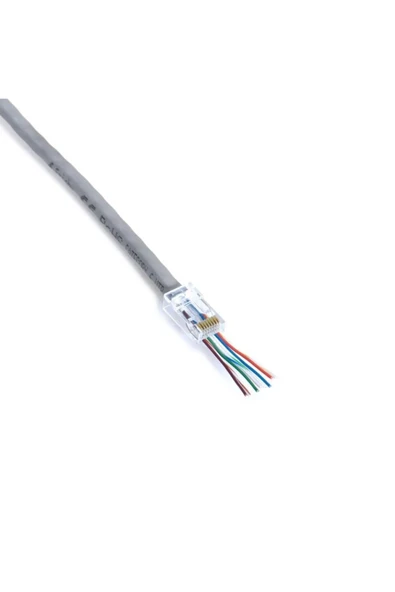 FRISBY FNW-RJ4528N RJ-45 Cat 6 Yeni Nesil Delikli Konnektör 100lü Kutulu - 2
