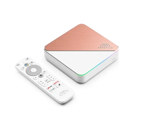 Homatics Box R 4K Plus Lisanslı Android Tv Box ( 4 Gb Ram / 32 Gb Depolama) ( Rose Gold)