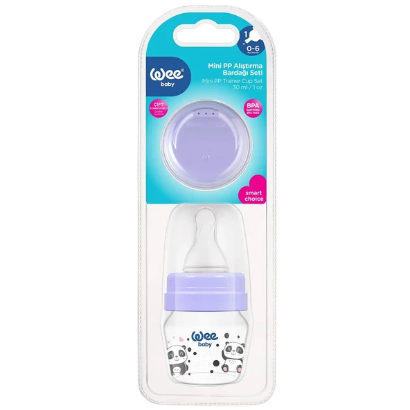 Wee Baby Mini PP Alıştırma Bardağı Seti 30 ml - 4