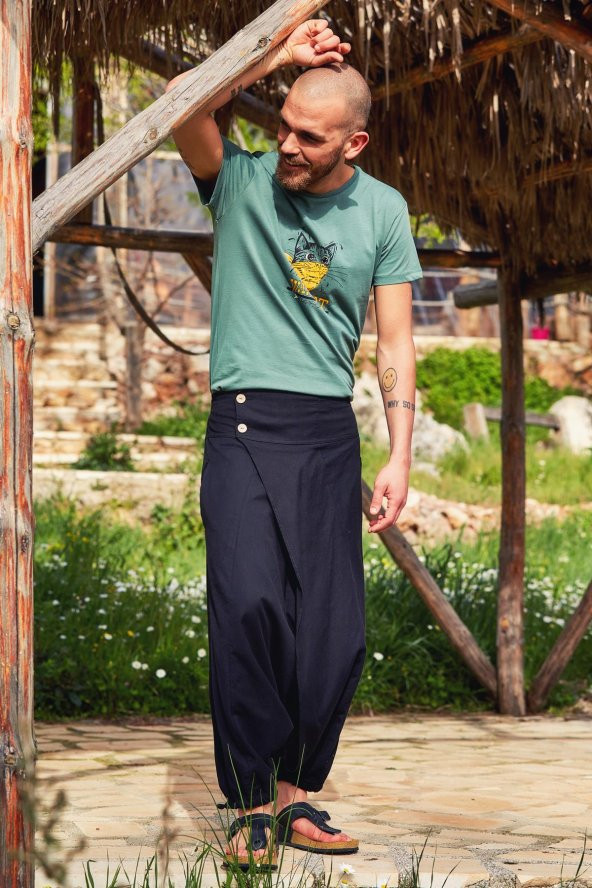 Anvelop Beli Lastikli Erkek Şalvar Pantolon - 2