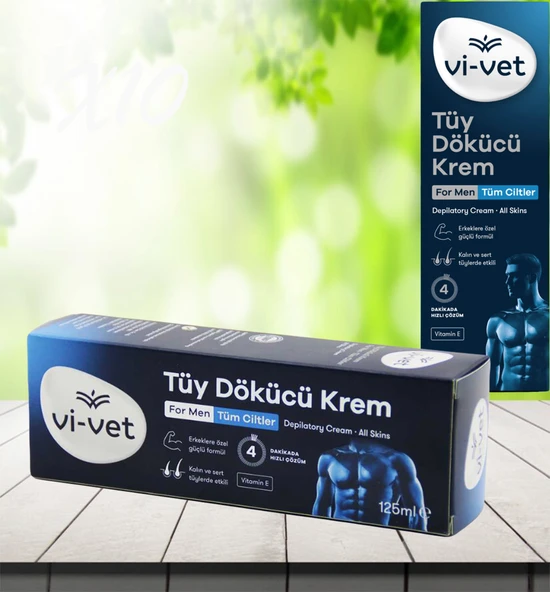 Vi-vet Tüy Dökücü Krem Tüm Cilt Erkek 125ml