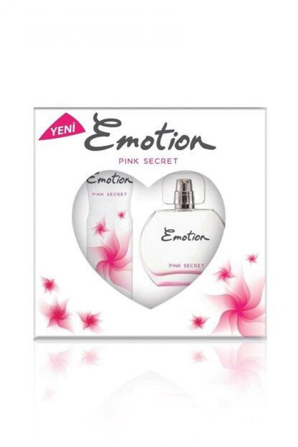 Emotion Pink Secret Edt 50 ml + 150 ml Deodorant Kadın Parfüm Seti 8690586017046