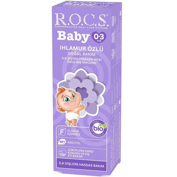 Rocs Baby 0-3 Yaş Arası Yutulabilir Diş Macunu Ihlamur Özlü 35 ml