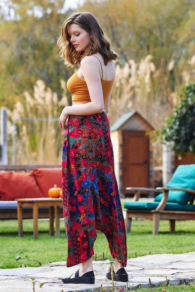 Fermuarlı Modern Şalvar Pantolon - 4