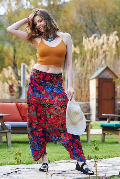 Fermuarlı Modern Şalvar Pantolon