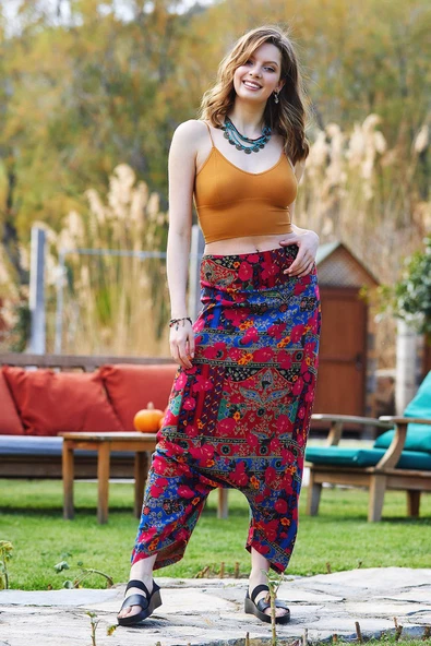 Fermuarlı Modern Şalvar Pantolon - 3