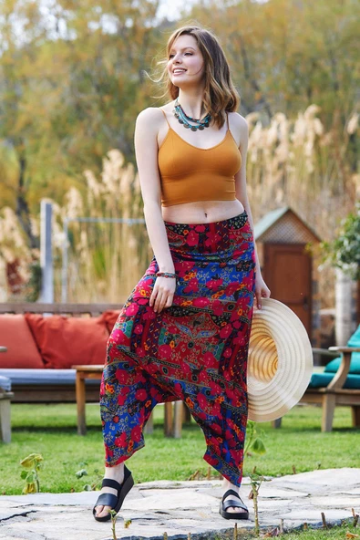 Fermuarlı Modern Şalvar Pantolon - 2