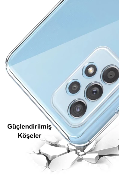 PrintiFy  Samsung Galaxy A31 Kamera Korumalı Kapak Renkli Desen Tasarımlı Şeffaf Kılıf - Resim 3